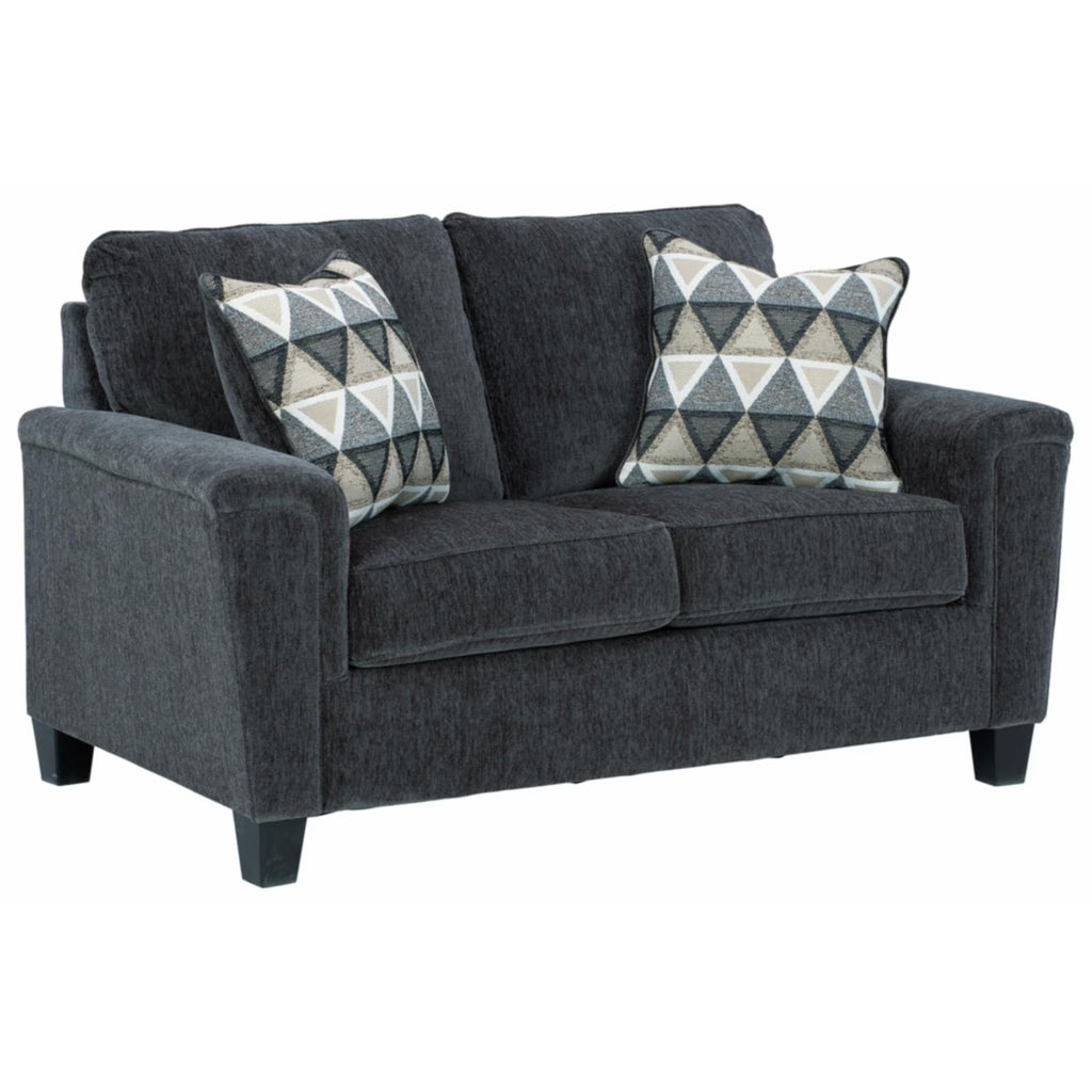 Smoke Gray Fabric Loveseat K545