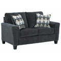 Smoke Gray Fabric Loveseat K545