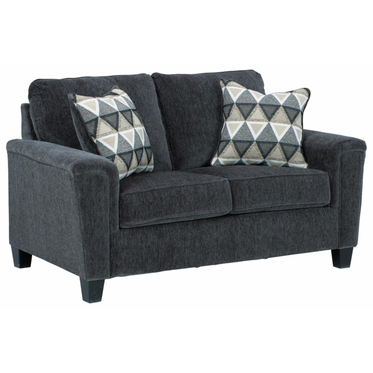 Smoke Gray Fabric Loveseat K545