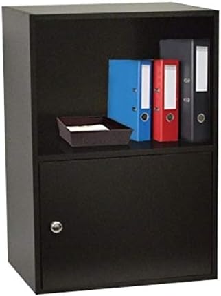 1 Door Cabinet in Black Pack of 2 L584