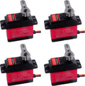 4 Sets DS3218 20KG Full Metal Gear 25T Servo Arm Digital Servo Waterproof for RC Cars, Control Angle 180 Pack of 2 U729