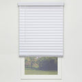 White Cordless PVC Faux Wood Blind 59.25 in. W x 48 in. L J170