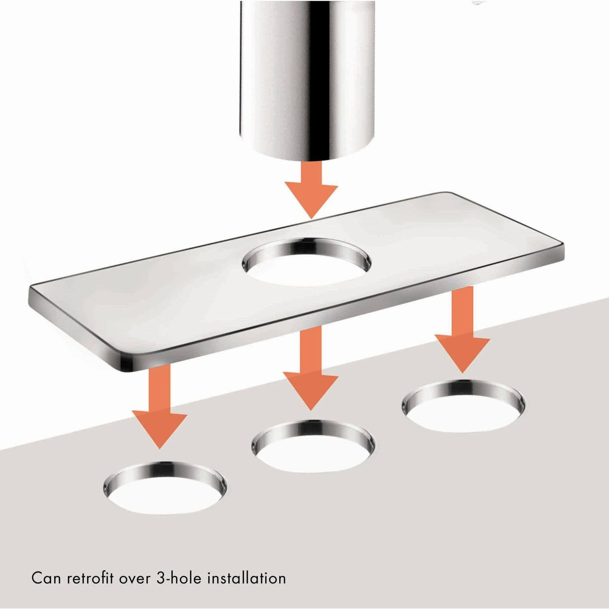 Chrome Single Hole Bathroom Faucet G82646