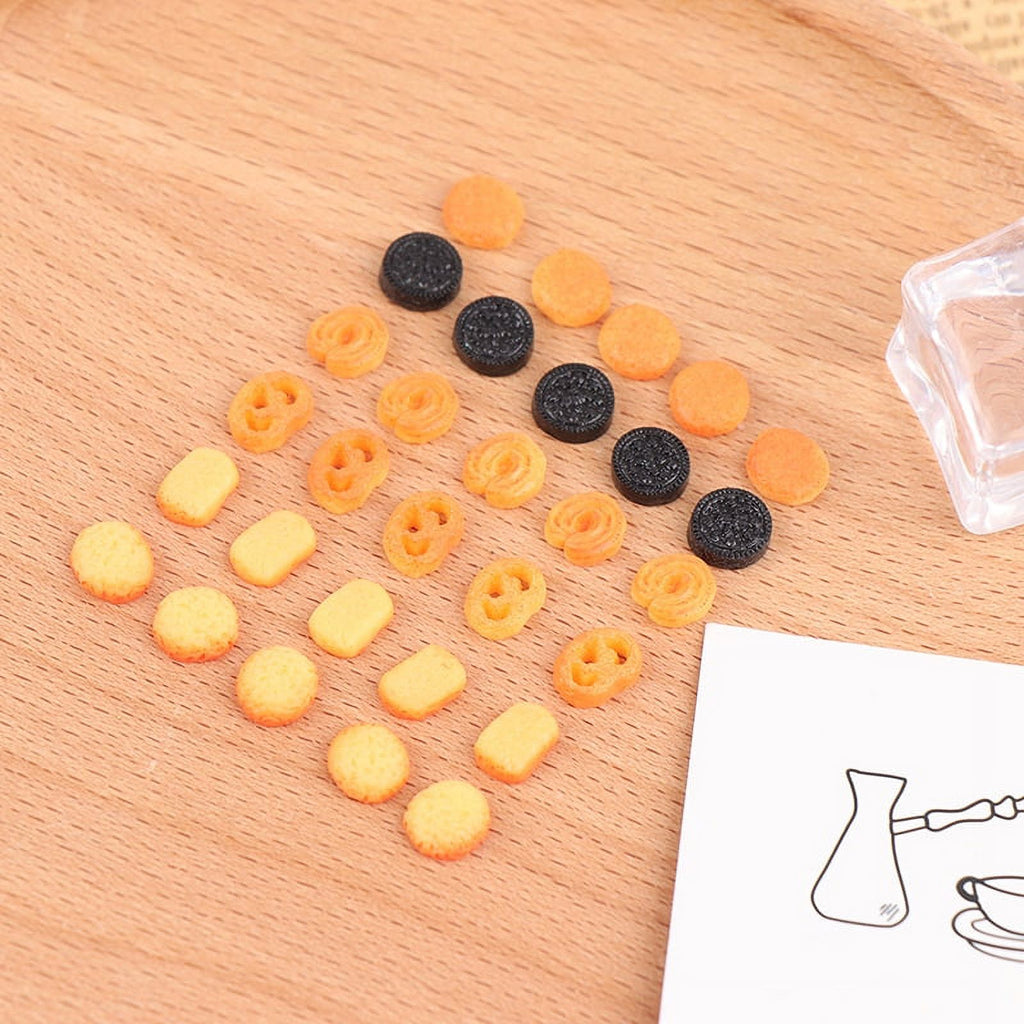 10Pcs/Set Dollhouse Miniature Cookie Kitchen Food Toy V963236