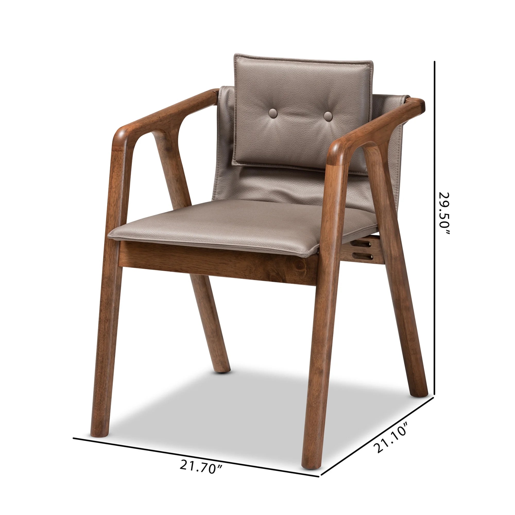 Grey Dining Chair, Set of 2 Z1052