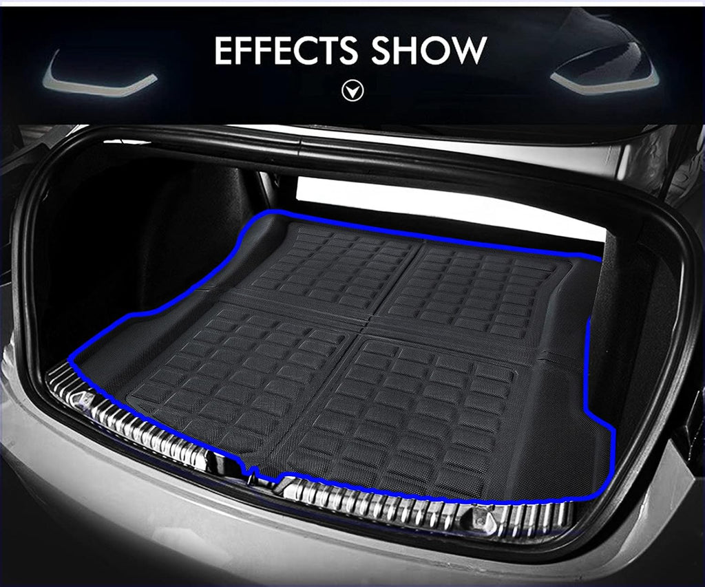 3D Cargo Liner Rear Trunk Mat Pack of 2 F578