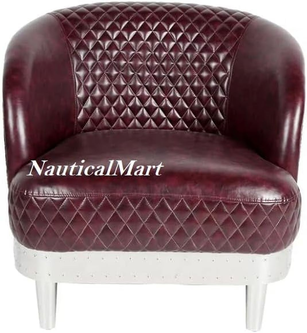 Aluminum Leather Sofa Chair I7861