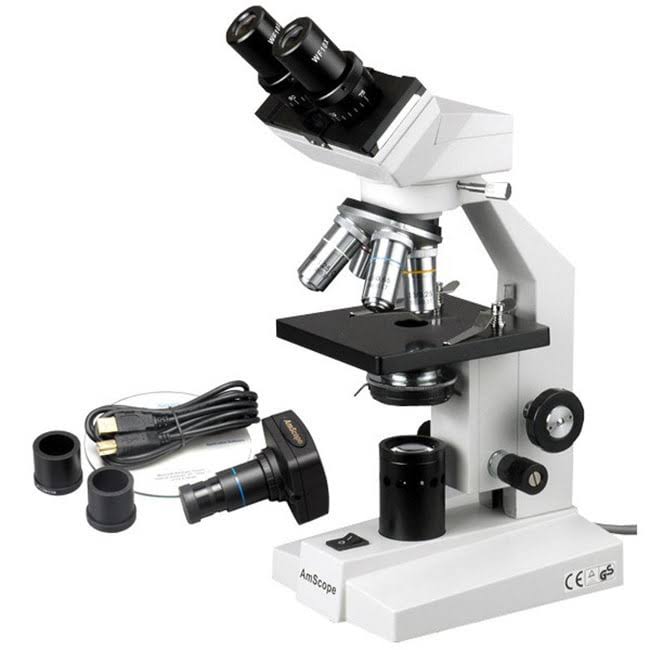 40X-1600X Binocular Compound Microscope with 1.3MP Camera T83532