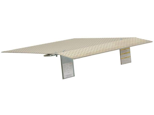 Aluminum Hand Truck Dock Plate, 500-Lb. Capacity, 24x22 Length T709