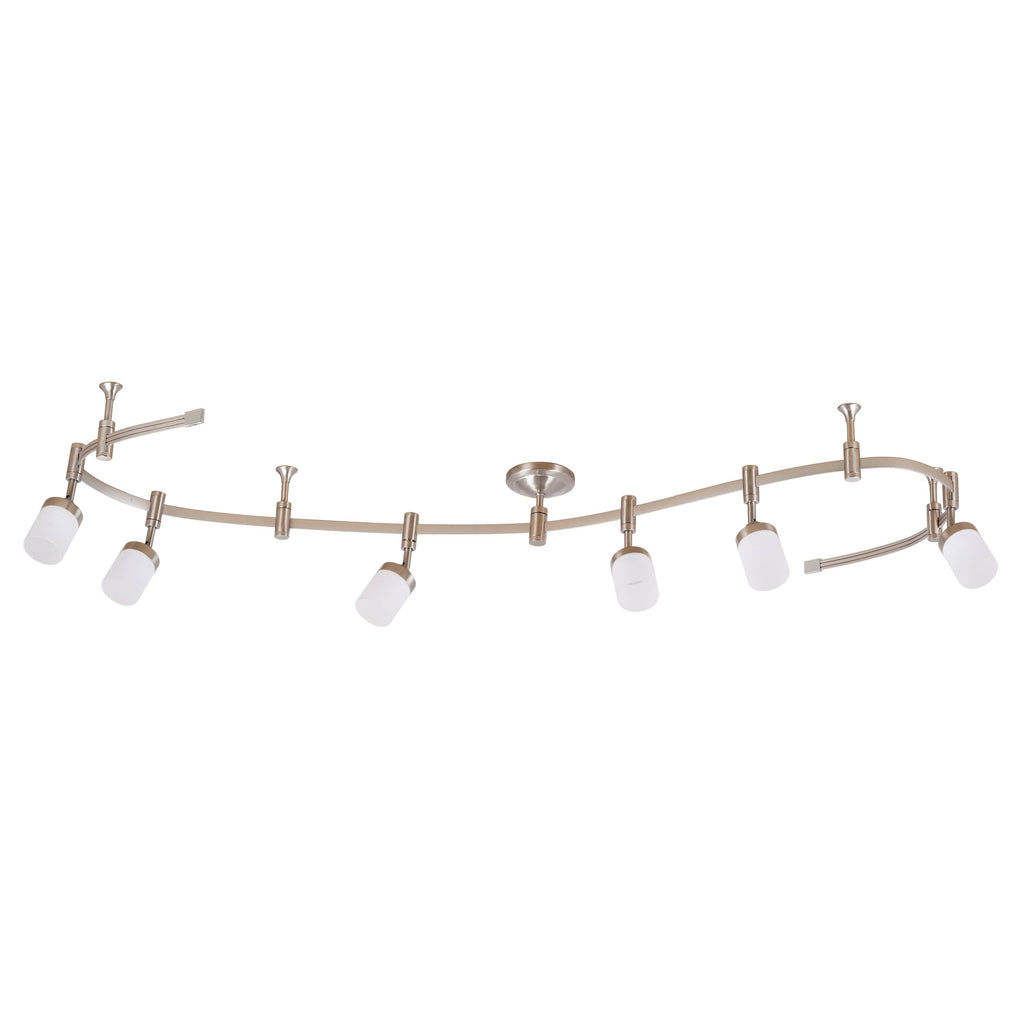 6-Light LED Flex Track Brushed Nickel U799614