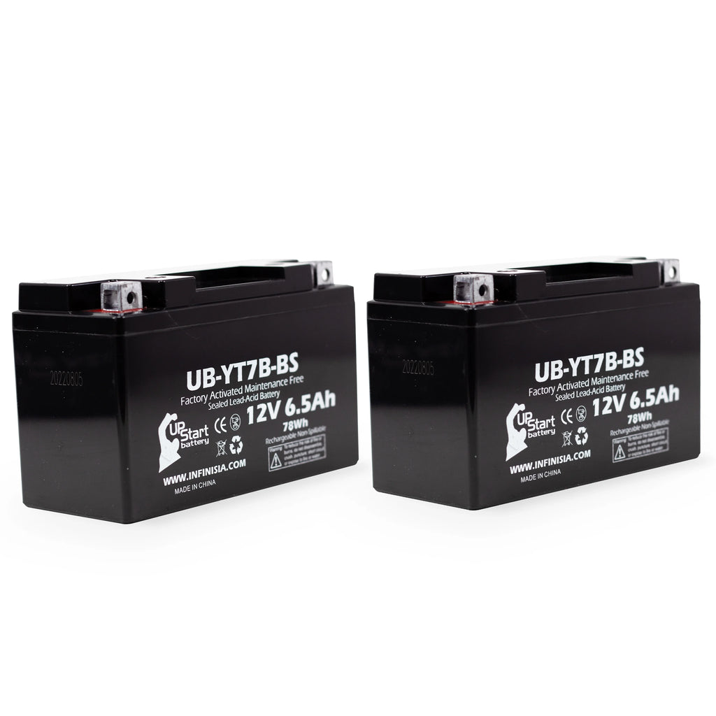 2-Pack 12V 6Ah Motorcycle Battery X3884