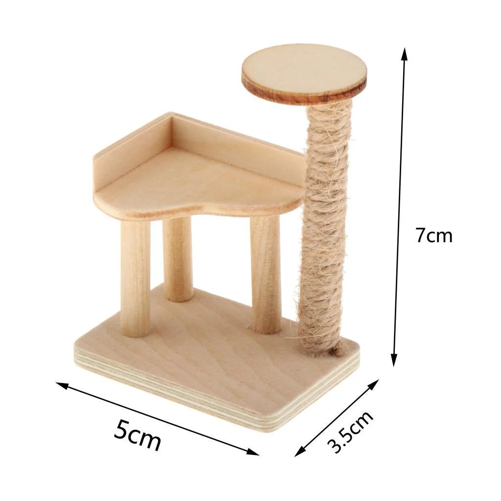 Miniature Cat Climbing Dollhouse Furniture S487