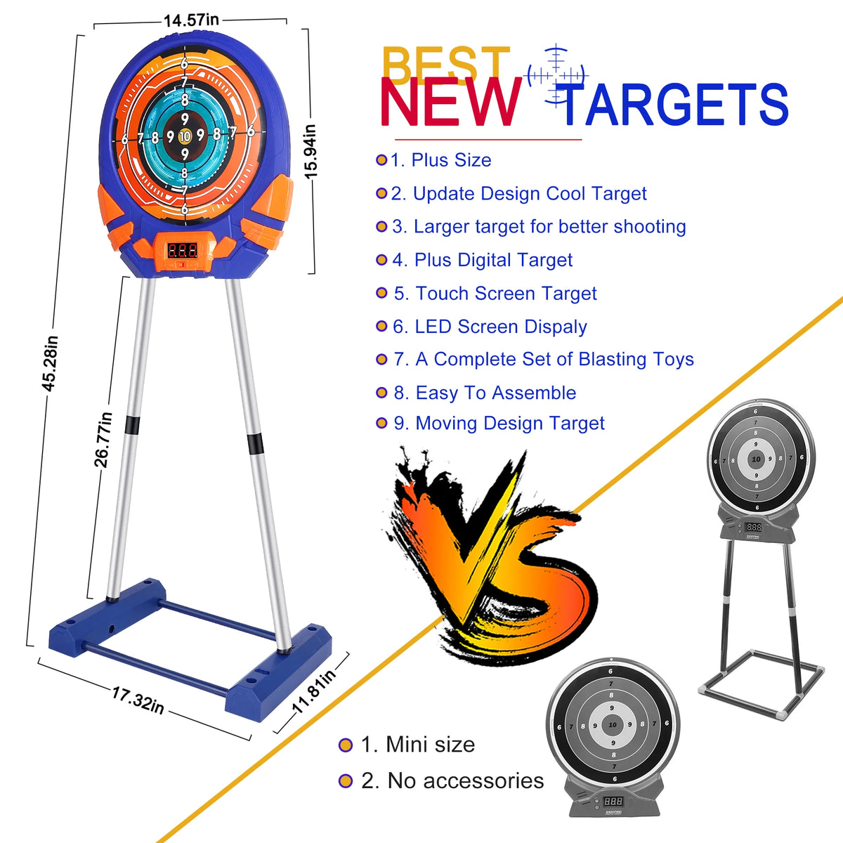 Electronic Scoring Shooting Target for Foam Darts X7006