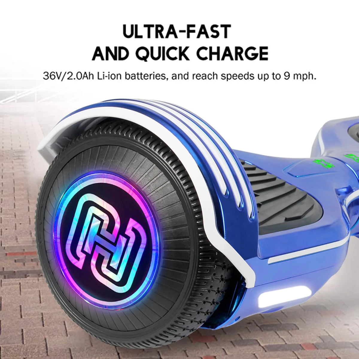 Blue 6.5" Two Wheels Self Balancing Scooter I2552