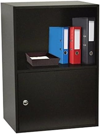 1 Door Cabinet in Black Pack of 2 L584
