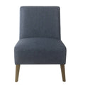 Navy Blue Armless Dining Accent Chair H79783