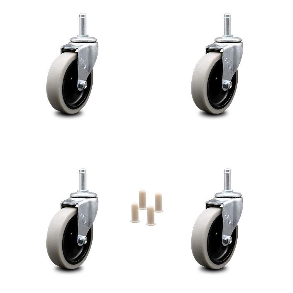 Set of 4 Rubbermaid Cart Caster Replacements Q23169