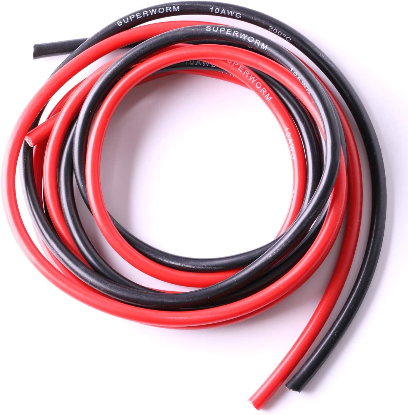 8 Gauge Silicone Wire 50 feet Pack of 2 B545435