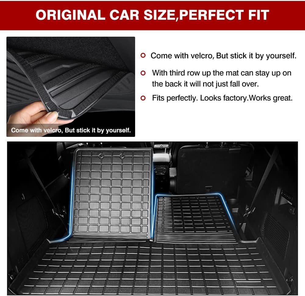 Black Pack of 2 Cargo Liner for Ford Explorer U87173