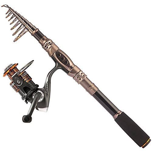 Carbon Fiber Telescopic Fishing Rod with Reel Combo W202908