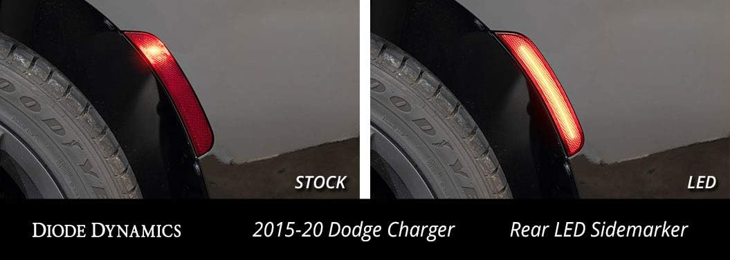 15-20 Dodge Charger LED Sidemarkers Clear Set K34346