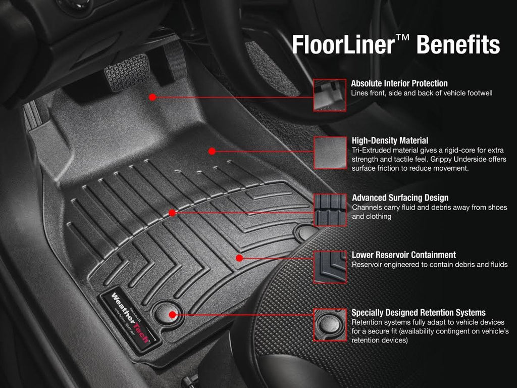 Black DigitalFit Front FloorLiner A8627