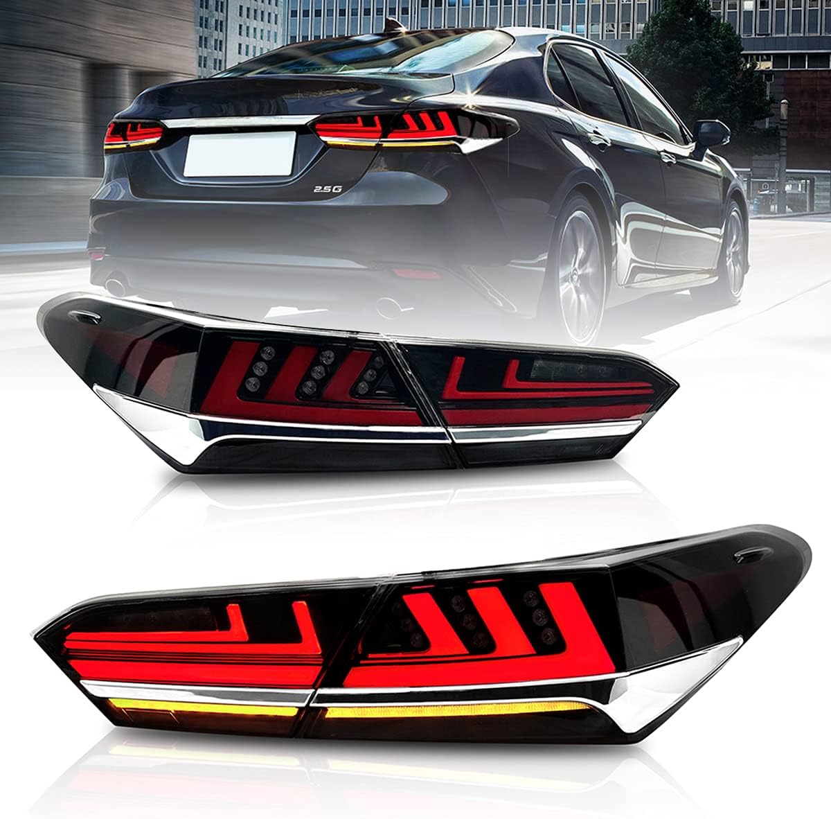 Tail Lights for Toyota Camry 2018-2022 LED Taillight Assembly W48809