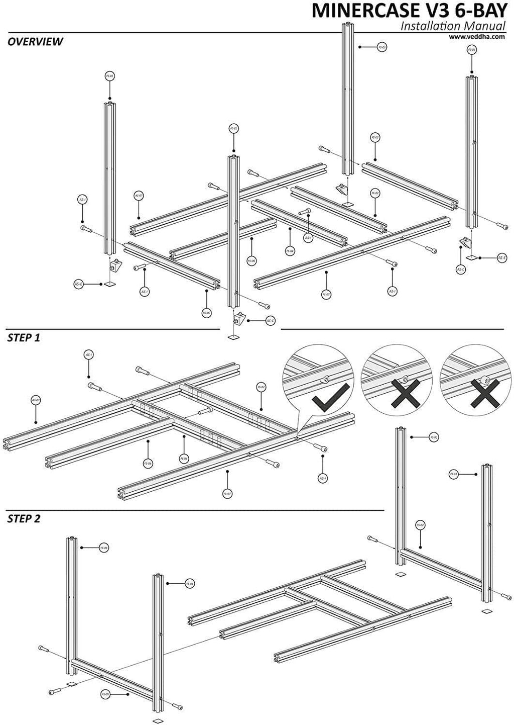 6 GPU Open Air Mining Frame F38675