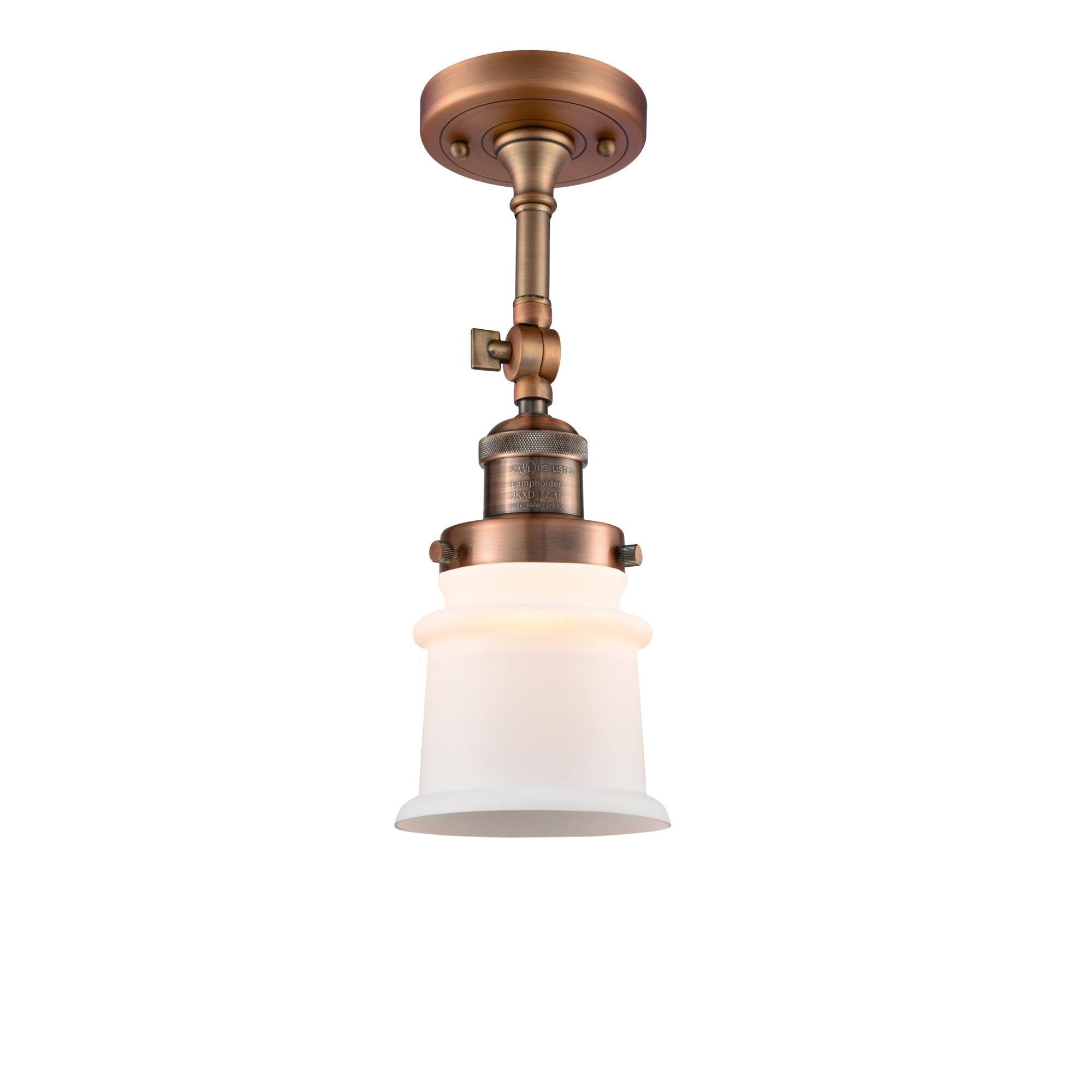 Small Canton 1 Light Semi-Flush Mount LED Q905026