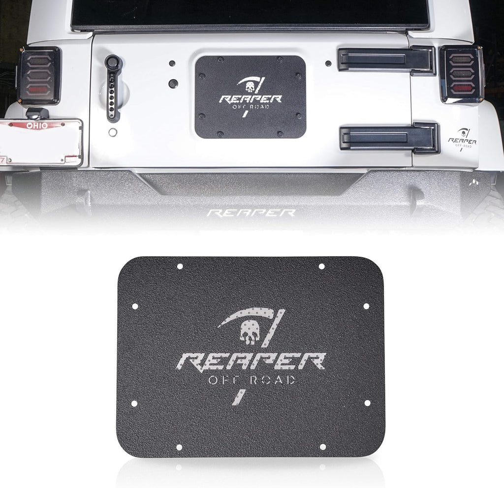Textured Black Spare Tire Delete Kit Tailgate Vent Cover Pack of 2 Y641679