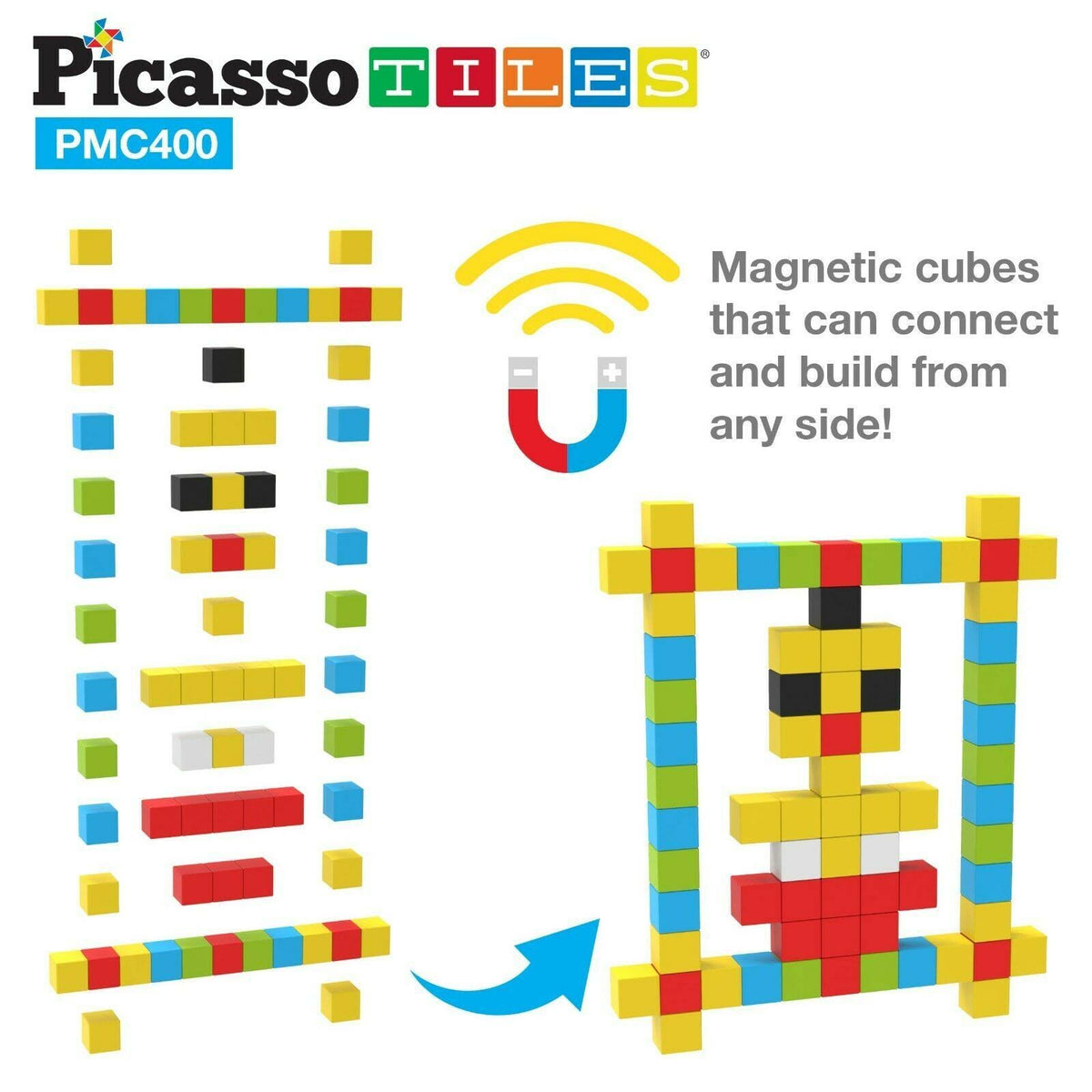 400 Piece Magnetic Cube Sensory Toy A977461