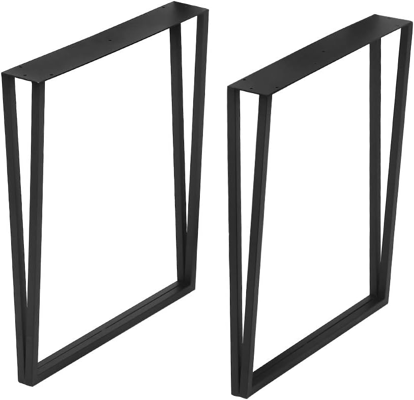 Industrial Black Cast Iron Metal Furniture Legs 2 Pcs P88362