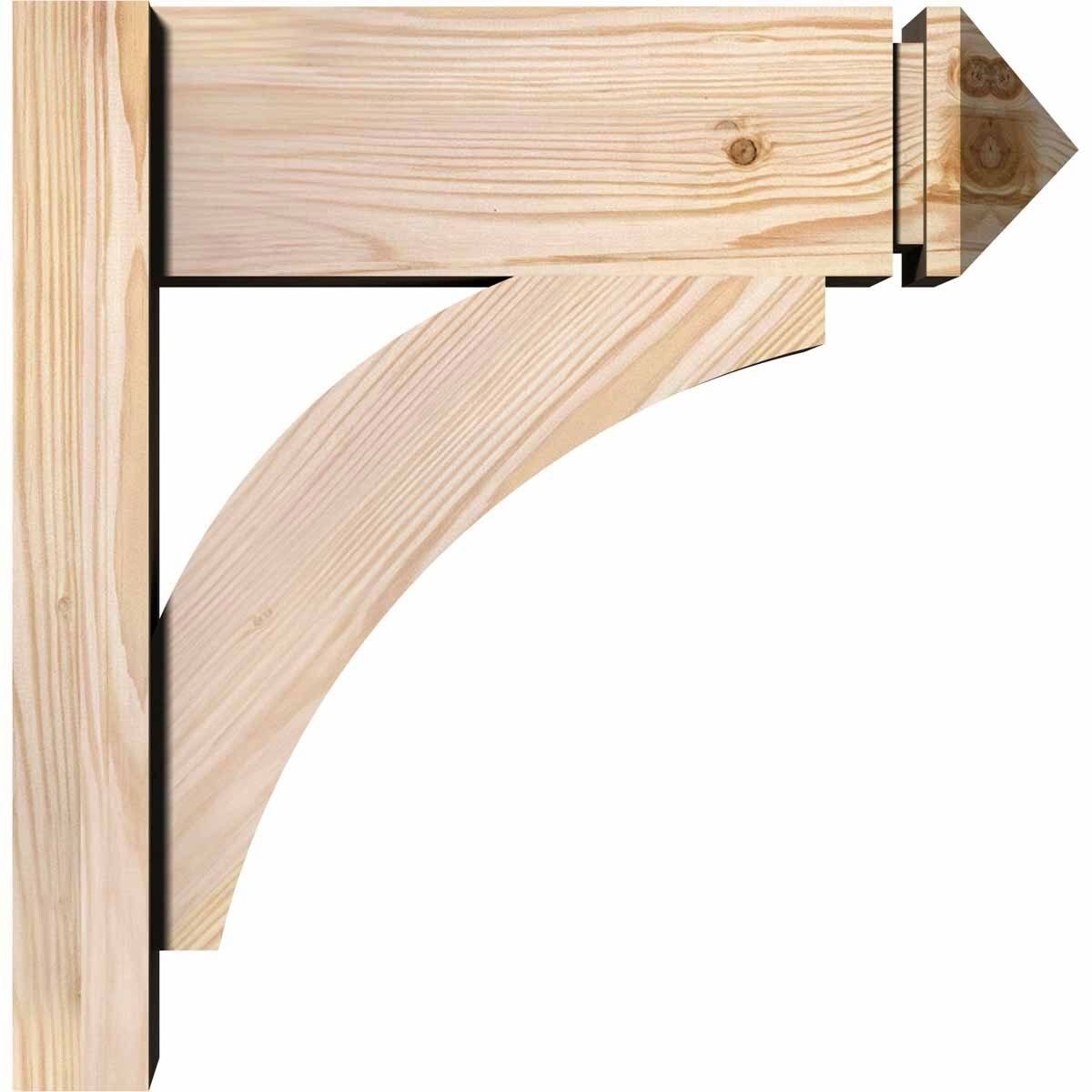 6 in. x 28 in. x 24 in. Douglas Fir Rough Sawn Outlooker W952534
