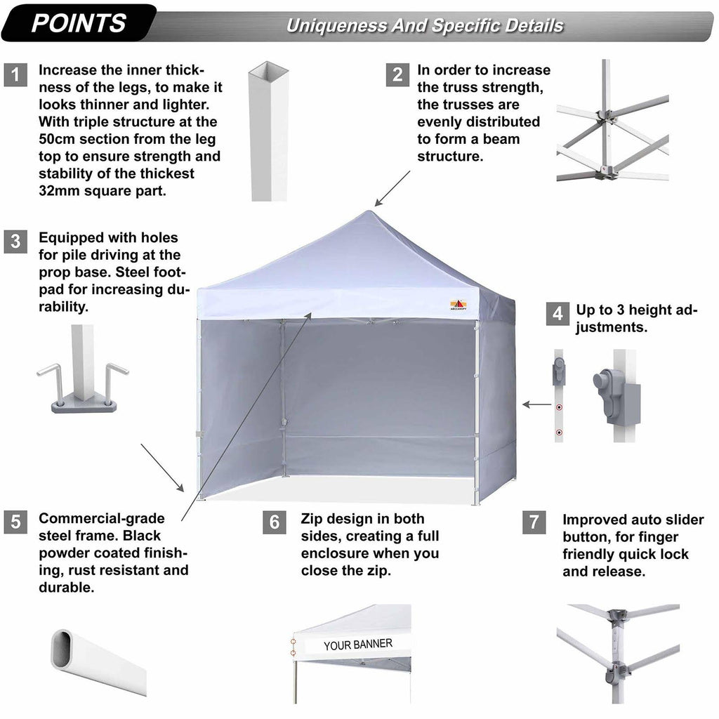 8ft by 8ft Pop Up Canopy Tent I403