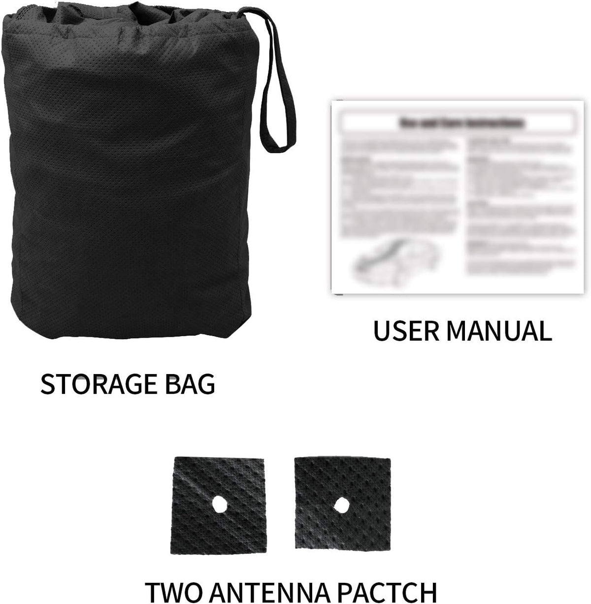 Black 4 Layer Waterproof Car Cover for Jeep Wrangler 4 Door Z49014