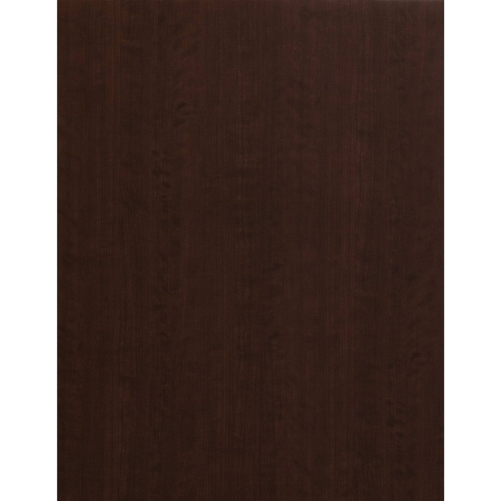 Mocha Cherry Office Desk with Mobile File Cabinet D86577