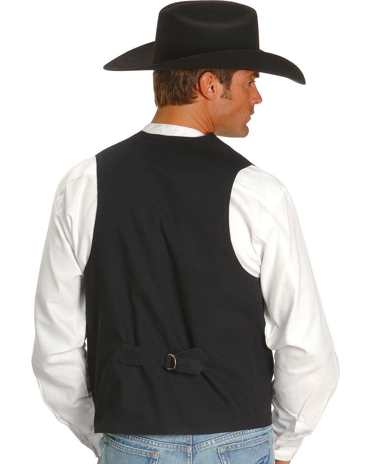 Black Canvas Vest O3309