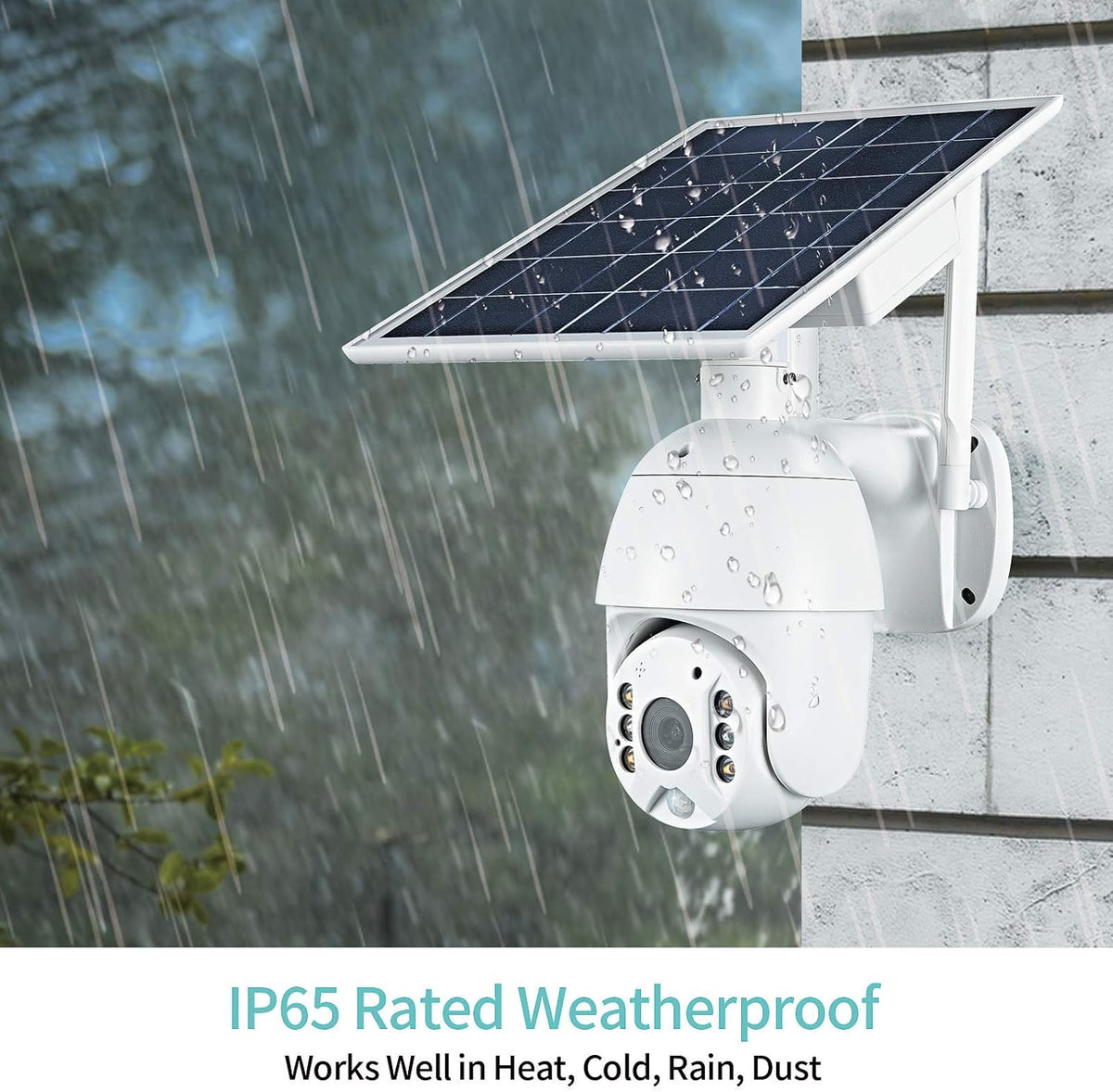 Wireless WiFi Outdoor Security Camera Solar Battery Power Spotlight Night Vision IP65 Waterproof PIR Motion Detection 2-Way Talk Micro SD Card Cloud Storage W939