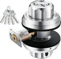 Keyless Twist to Lock Deadbolt Lock, 304 Stainless Steel Front Door Lock, Single Cylinder Deadbolt and Door Knob N897925