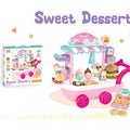 Ice Cream Cart Toy Set with Umbrella Food Dishes G29707