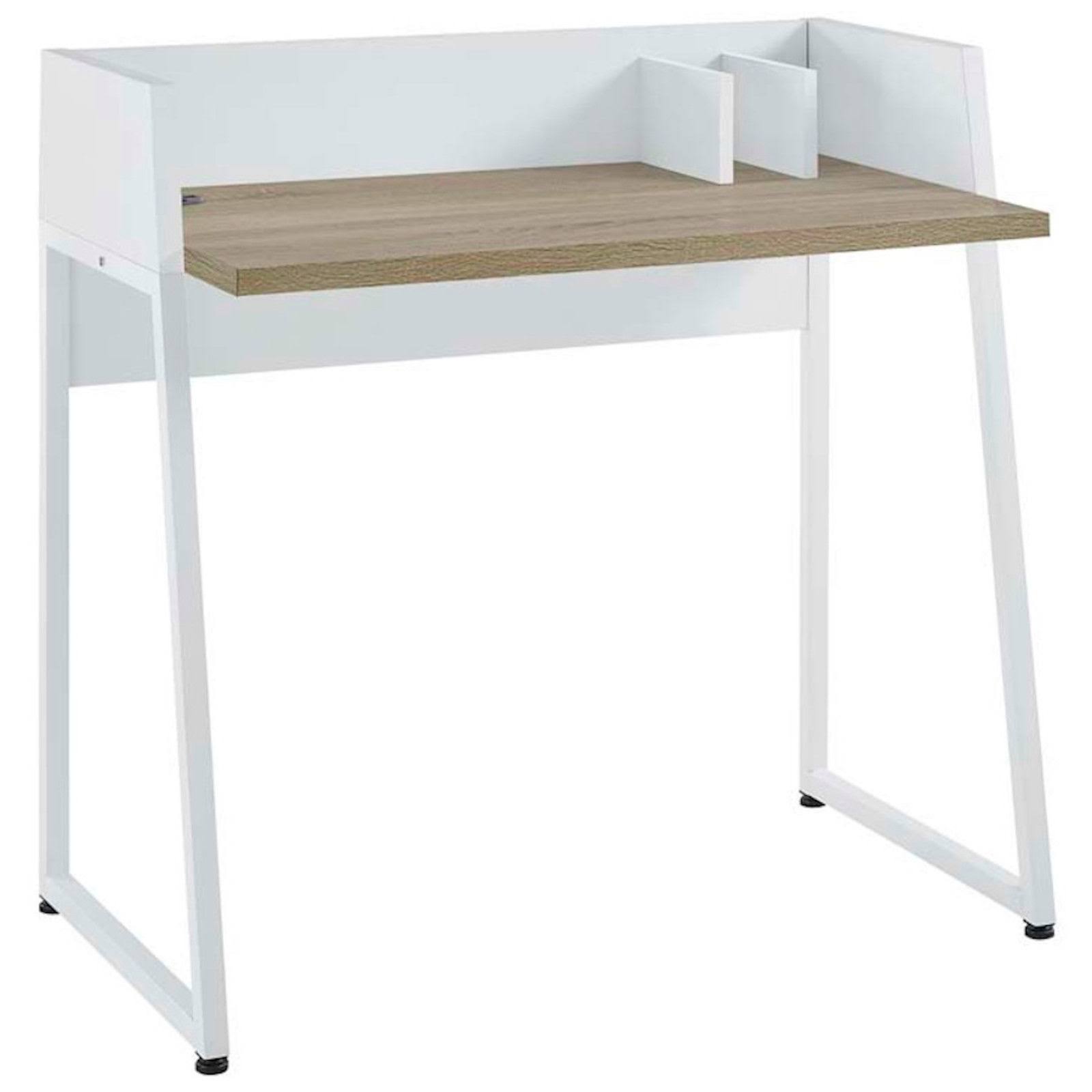 White Natural Wood Writing Desk I2357