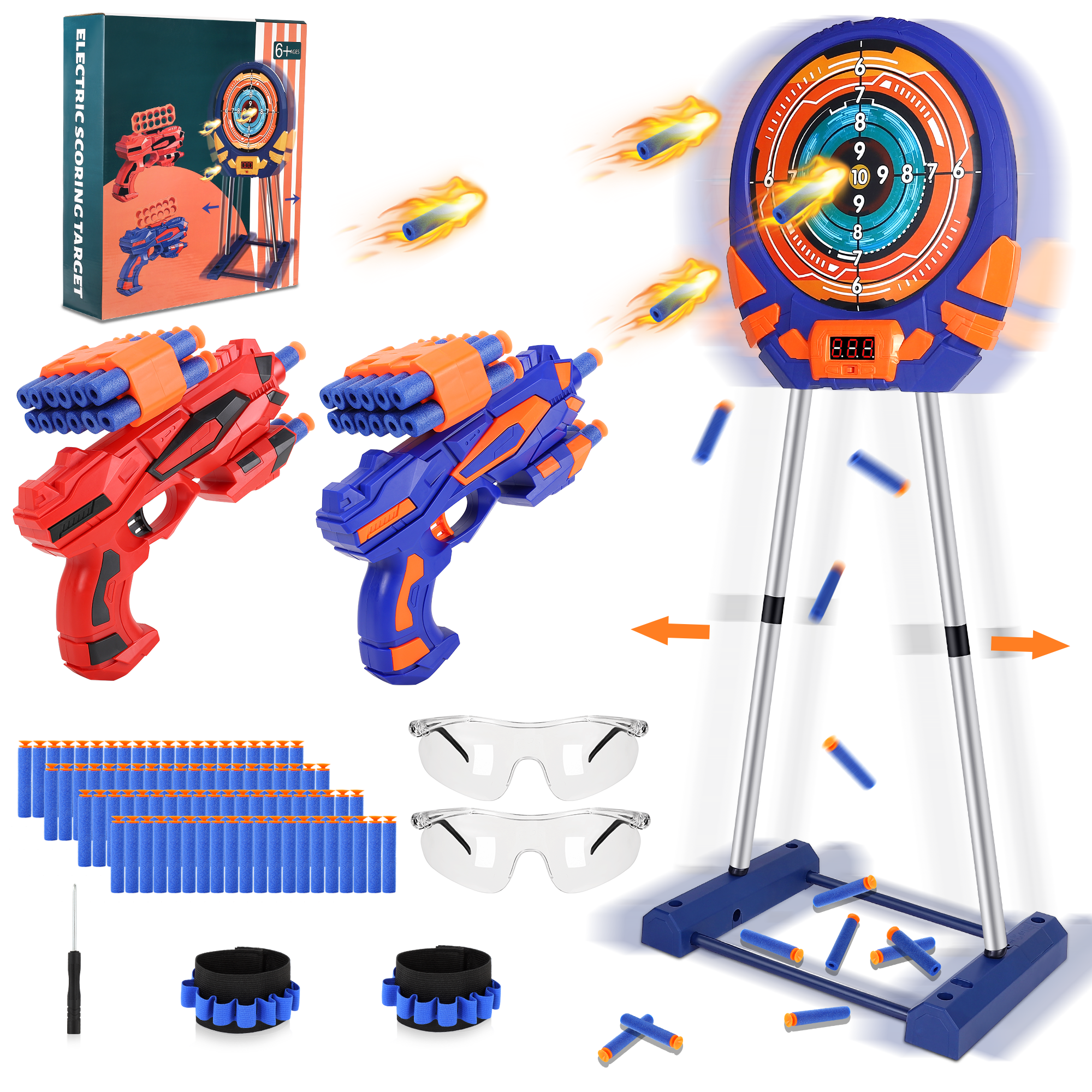 Electronic Scoring Shooting Target for Foam Darts X7006