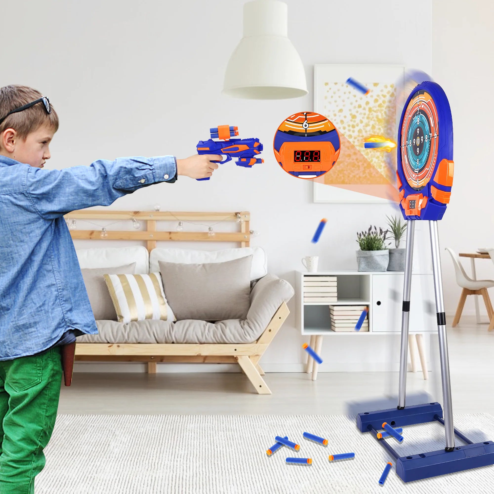 Electronic Scoring Shooting Target for Foam Darts X7006