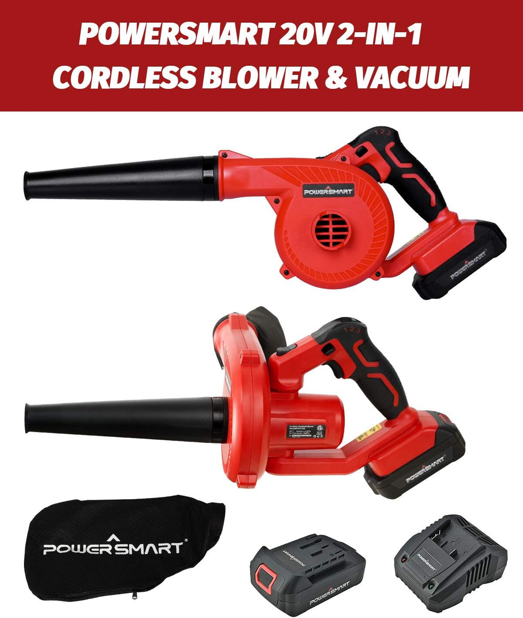 20V Cordless Leaf Blower & Vacuum with 2.0Ah Batteries and Charger O407930