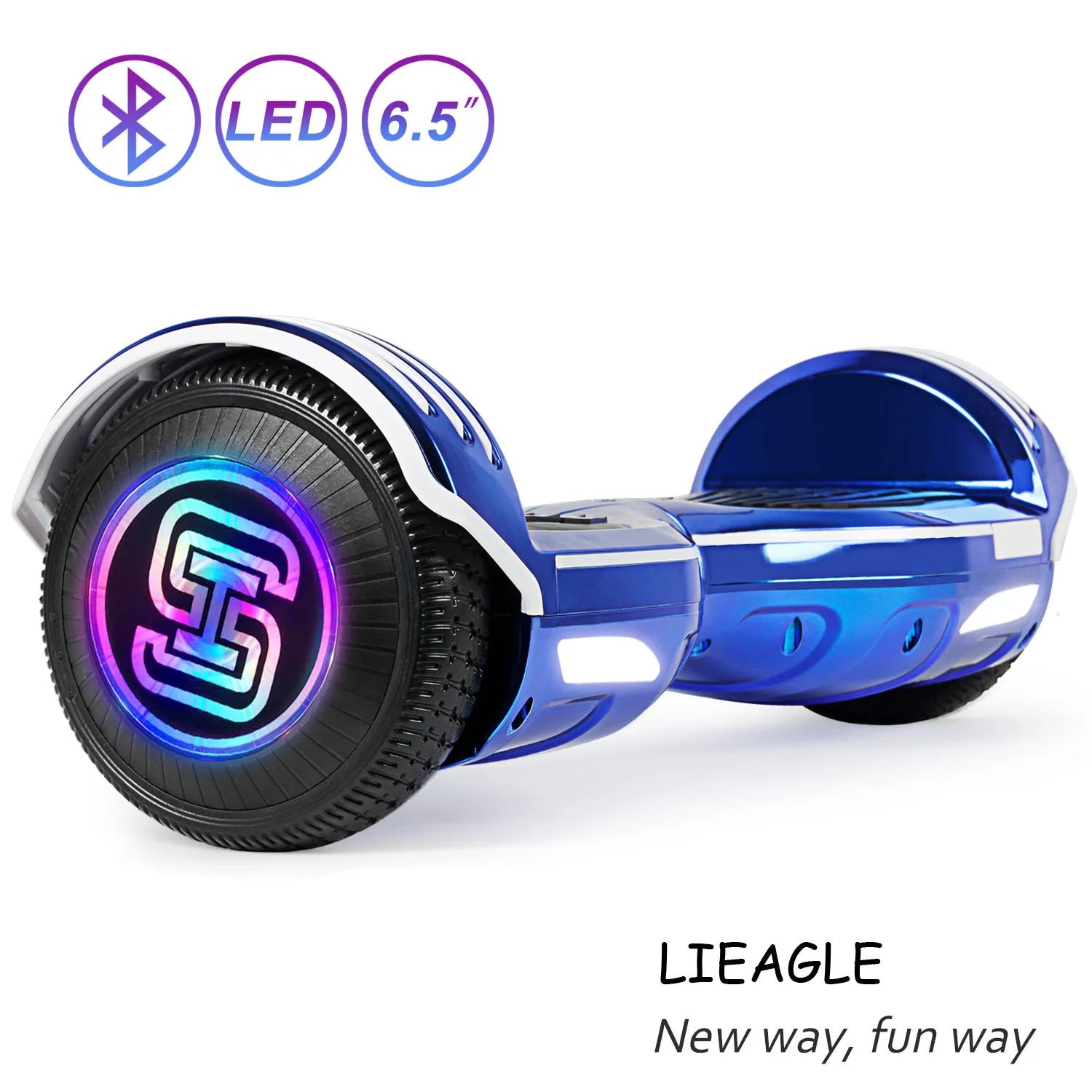 Blue 6.5" Two Wheels Self Balancing Scooter I2552