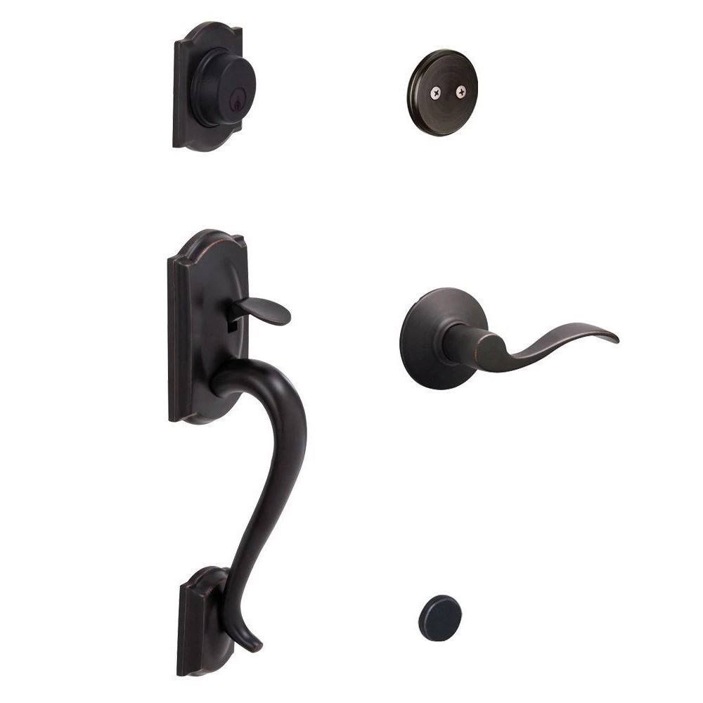 Aged Bronze Inactive Handleset with Lever E182
