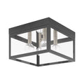 Scandinavian Gray 4 Light Outdoor Ceiling Mount X9608