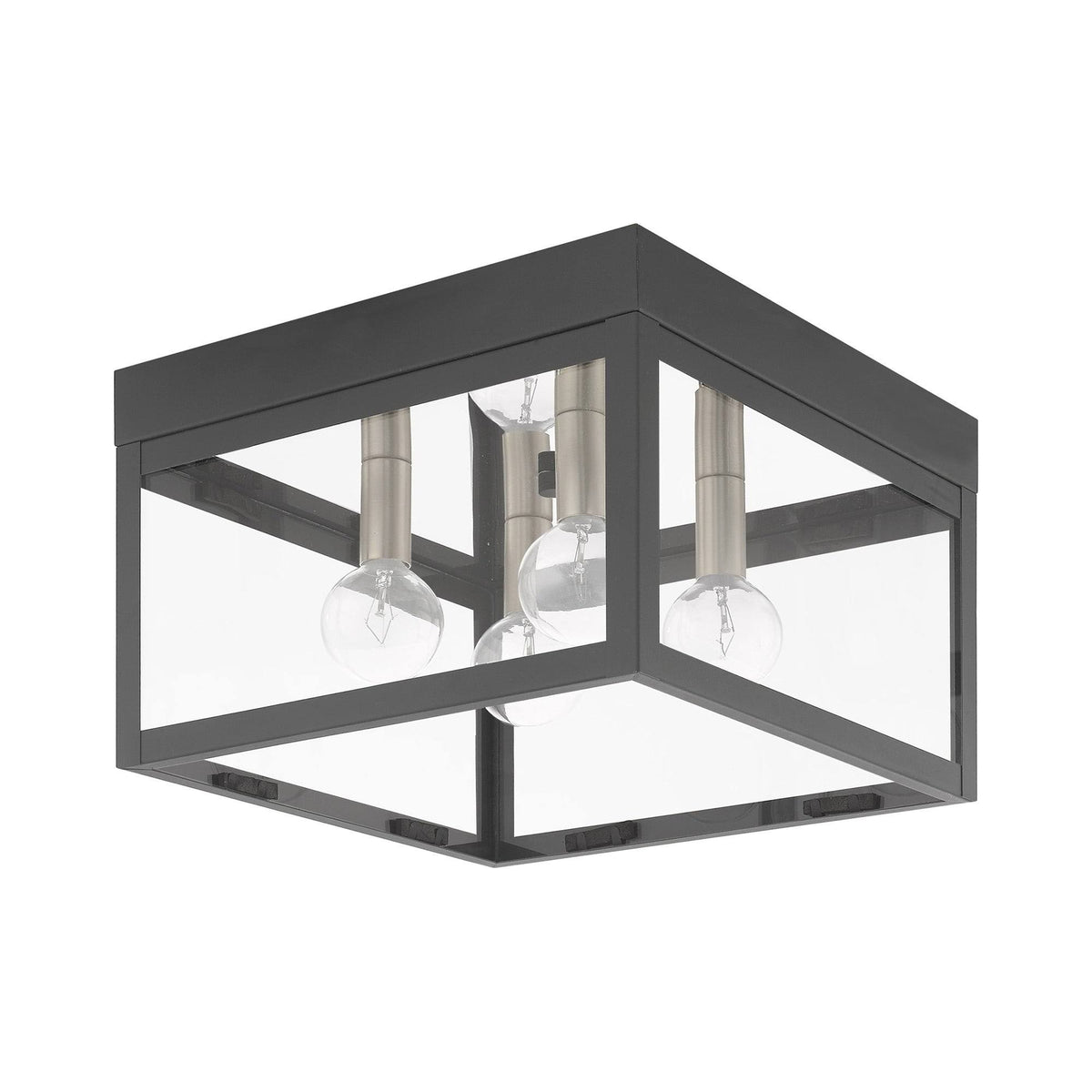 Scandinavian Gray 4 Light Outdoor Ceiling Mount X9608