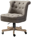 Grey Swivel Task Chair with Tufted Back H902589