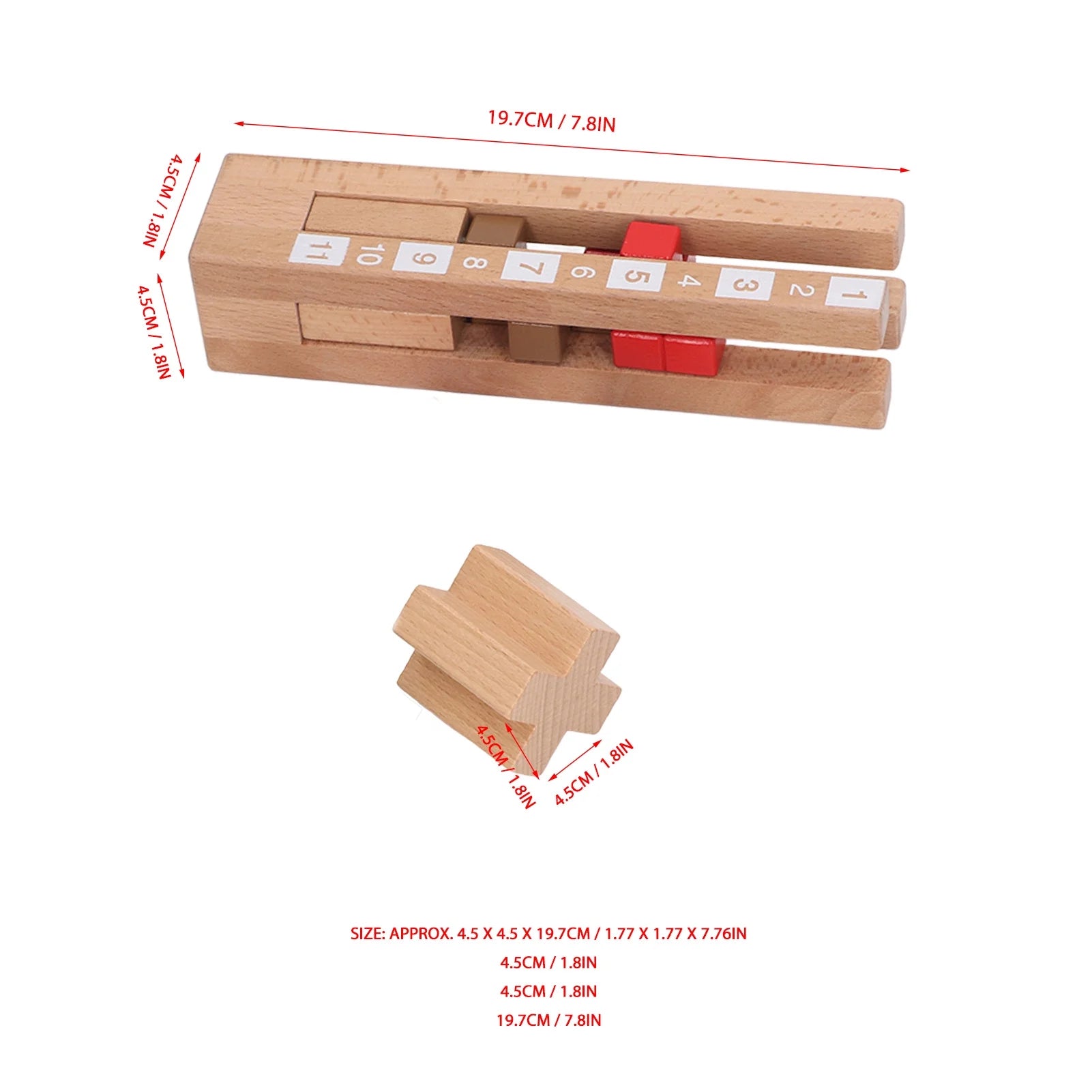 Colored Wooden Stacking Blocks Toy I683